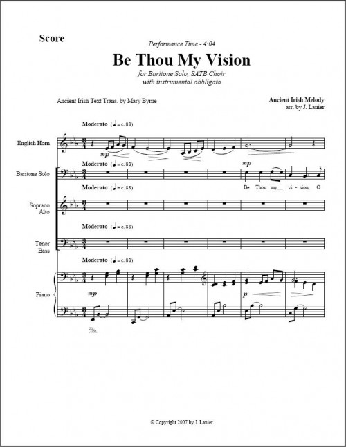 Be Thou My Vision page 1