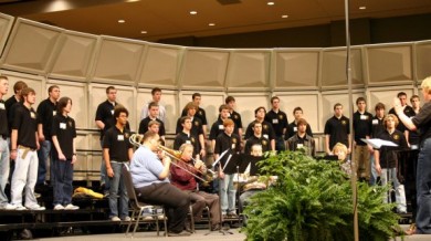 TMEA Rehearsal with Brass Quartet