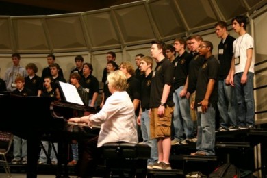 TMEA Rheearsal with Janice David, piano